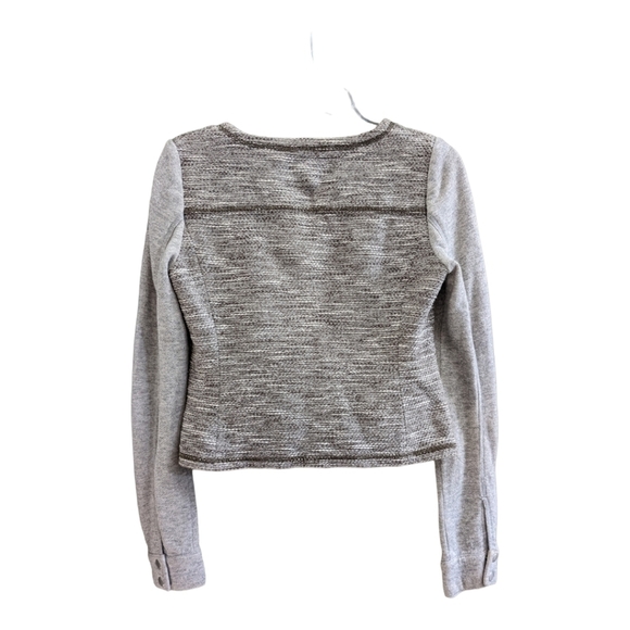 Hinge Tweed Knit Cotton Blazer Jacket Size Small - Picture 3 of 5